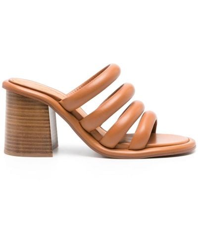 See By Chloé 90mm Leather Mules - Brown