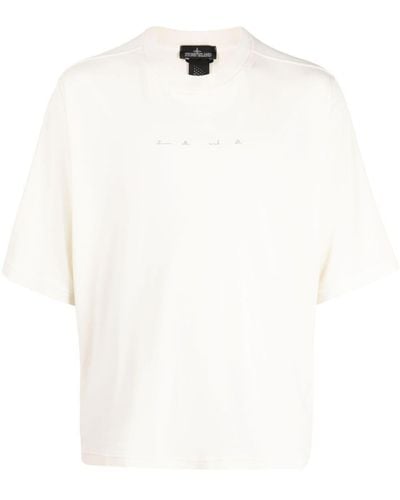 Stone Island Shadow Project Logo-print Cotton T-shirt - White