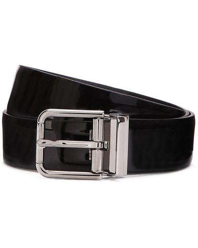 Dolce & Gabbana Cinturón con acabado brillante - Negro