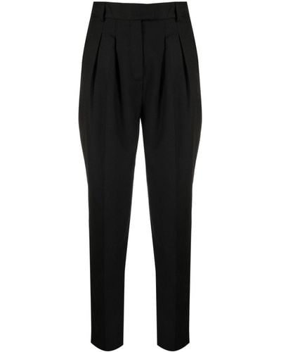 Karl Lagerfeld High-rise Cropped Trousers - Black