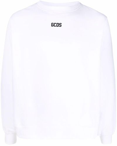 Gcds Sweatshirt mit Logo-Print - Weiß
