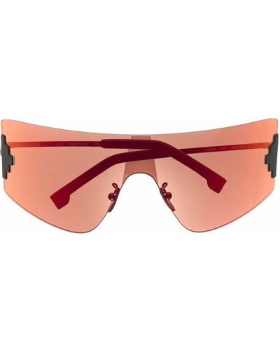 Marcelo Burlon Bolax Shield Sunglasses - Red