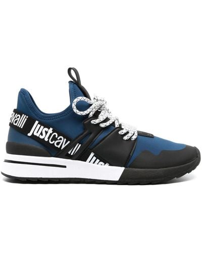 Just Cavalli Mesh-Sneakers mit dicker Sohle - Blau