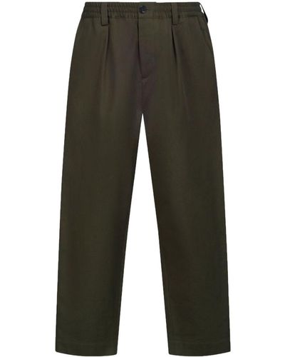Marni Cropped Gabardine Pants - Gray
