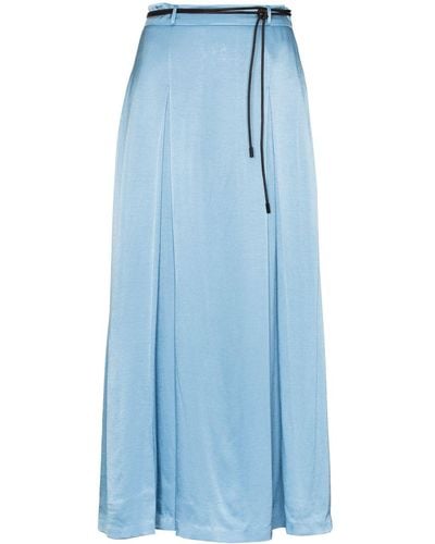 Rejina Pyo Malia Pleated Midi Skirt - Blue