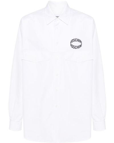 Moschino Camisa con logo estampado - Blanco