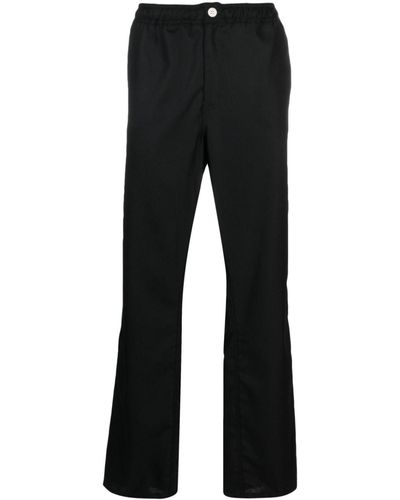 Soulland Pantalones rectos con pinzas - Negro