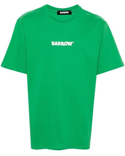 Barrow Logo-print Cotton T-shirt - Green