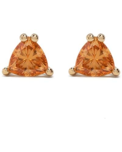 Swarovski Stilla Crystal Stud Earrings - Orange