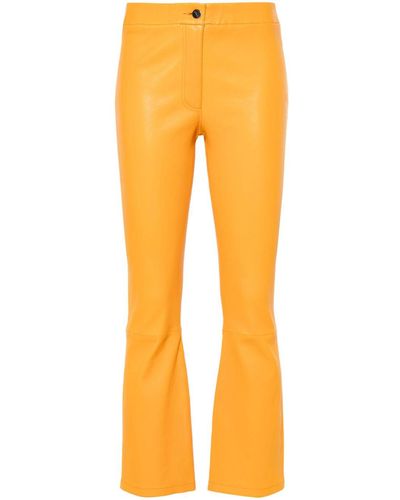 Arma Lively Flared-leg Trousers - Orange