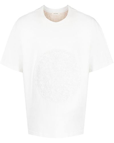 Craig Green Camiseta con cuello redondo y manga corta - Blanco