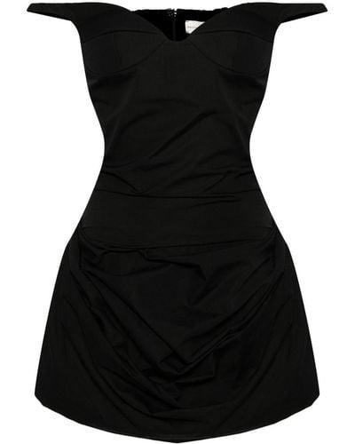 Magda Butrym Gathered Mini Dress - Black