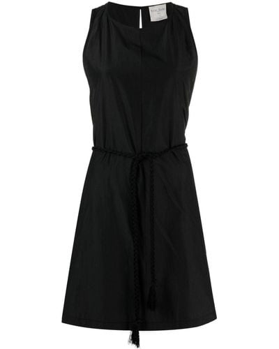 Forte Forte Mini-jurk Met Ceintuur - Zwart