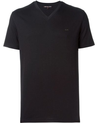 Michael Kors Vネック Tシャツ - ブラック