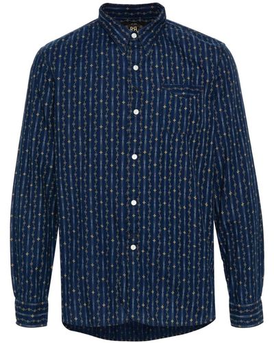 RRL Cotton Twill Shirt - Blue