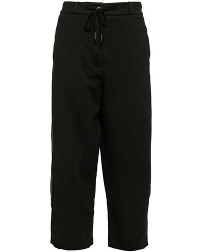 Masnada Panelled Straight-leg Trousers - Black