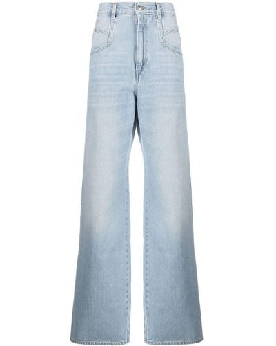Isabel Marant Jeans a gamba ampia - Blu