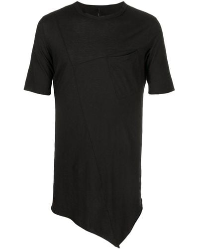 Masnada Asymmetrisch T-shirt - Zwart