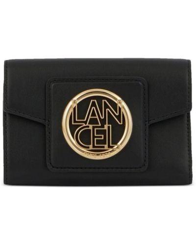 Lancel Roxanne Leather Compact Wallet - Black