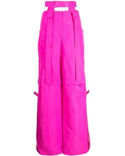 Acler Elliston Wide-leg Cargo Pants - Pink