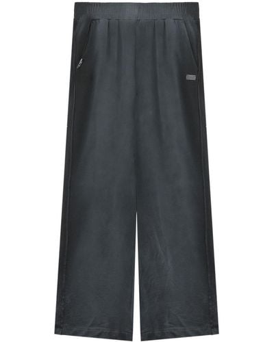 Izzue Wide-leg Track Trousers - Grey