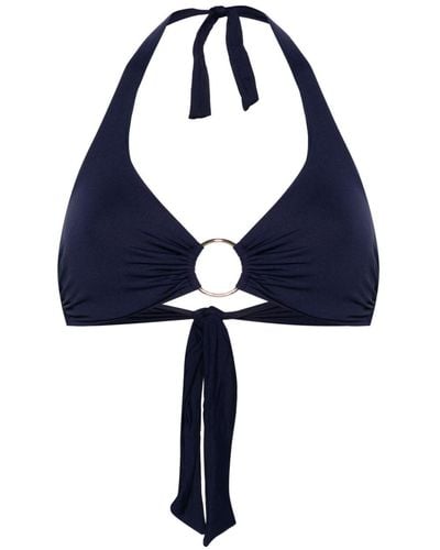 Melissa Odabash Brussels Ring-detailed Bikini Top - Blue