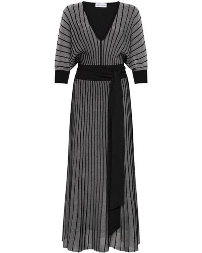 Rebecca Vallance Polina Knitted Midi Dress - Black
