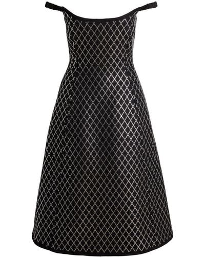 Khaite The Uma Crystal-embellished Dress - Black