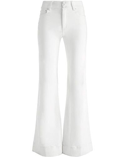 Alice + Olivia Missa Wide-leg Jeans - White