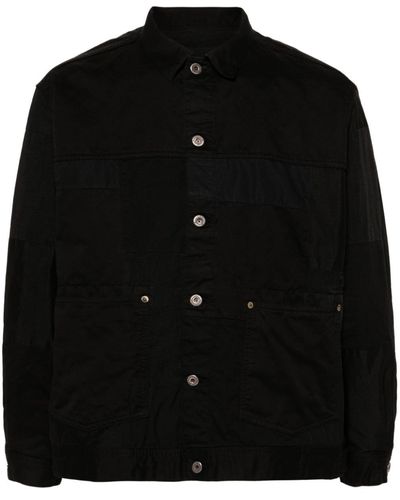 Comme des Garçons Paneled Shirt Jacket - Black