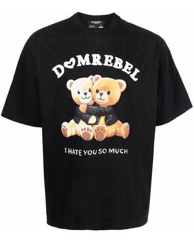 DOMREBEL T-shirt Teddy Bear - Nero