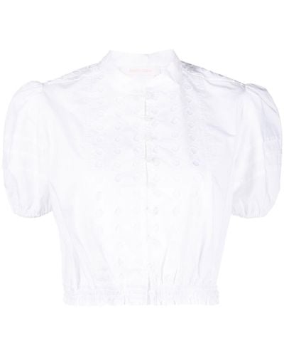 See By Chloé Crop top in cotone - Bianco