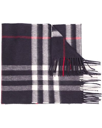 Burberry The Classic Check Cashmere Scarf - Blauw