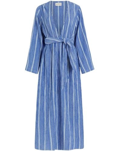 Mara Hoffman Blair Striped Midi Dress - Blue