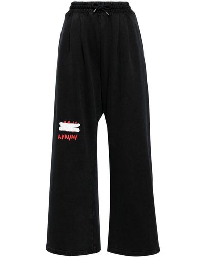 AVAVAV Pantalones de chándal con logo - Negro