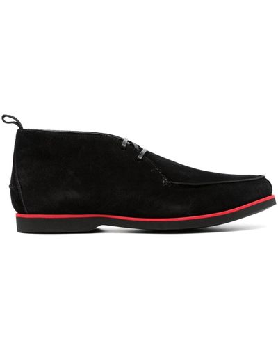 Kiton Suede Derby Shoes - Black