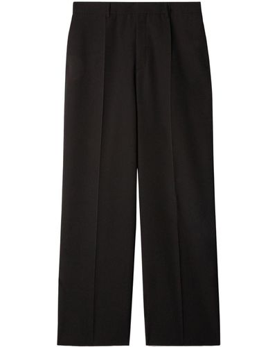 Off-White c/o Virgil Abloh Ow-embroidered Wool Tailored Pants - Black