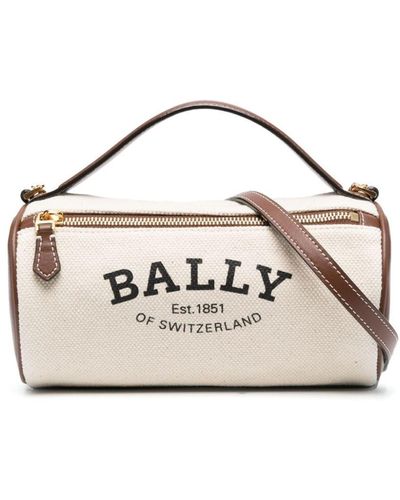 Bally Calyn Logo-print Crossbody Bag - Natural