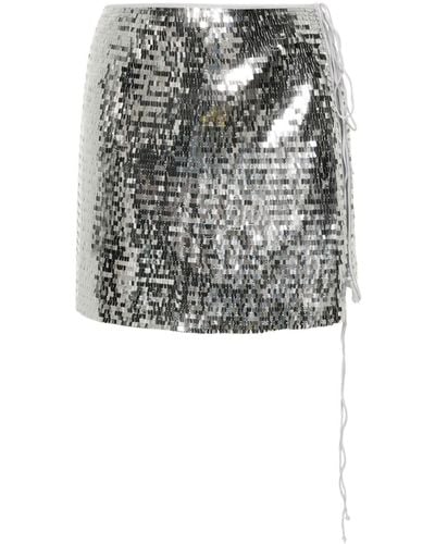Oséree Minifalda con lentejuelas - Negro