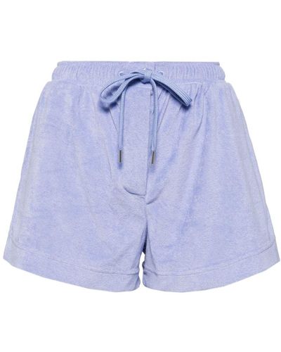Paul Smith Terry-cloth Elasticated-waist Shorts - Blue