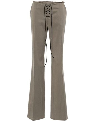 MANURI Kaia Straight-leg Trousers - Grey