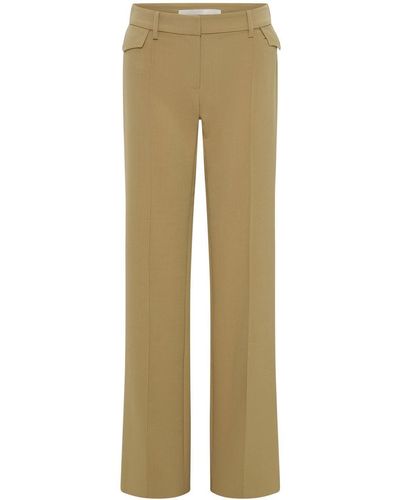 Dion Lee Low-rise Straight Pants - Natural