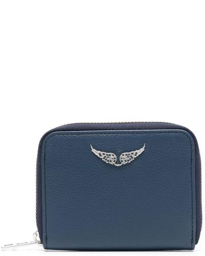 Zadig & Voltaire Mini Zv Leather Wallet - Blue