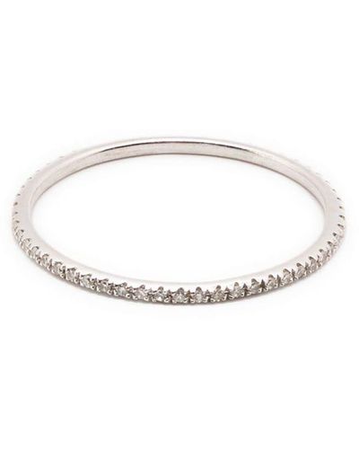 EF Collection 14kt White Gold Diamond Eternity Stack Ring