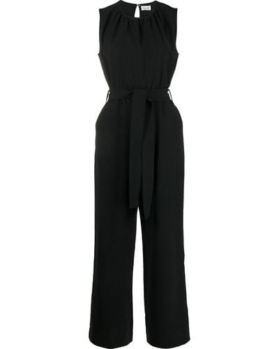 P.A.R.O.S.H. Belted Wide-leg Jumpsuit - Black