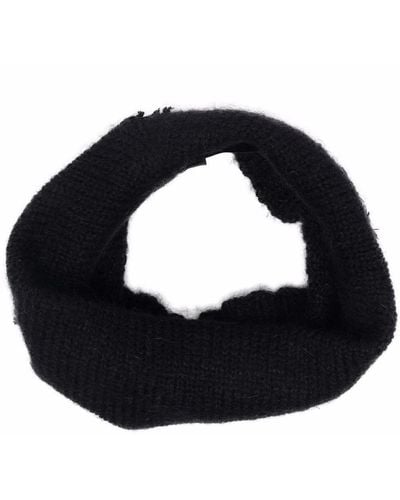 Raf Simons Knitted Snood-scarf - Black