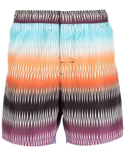 Missoni Graphic-print Swim Shorts - Grey