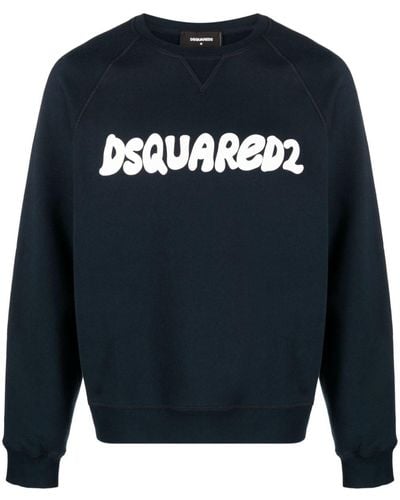DSquared² Sweater Met Logoprint - Blauw