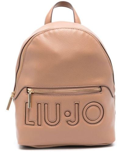 Liu Jo Cut Out-logo Backpack - Natural