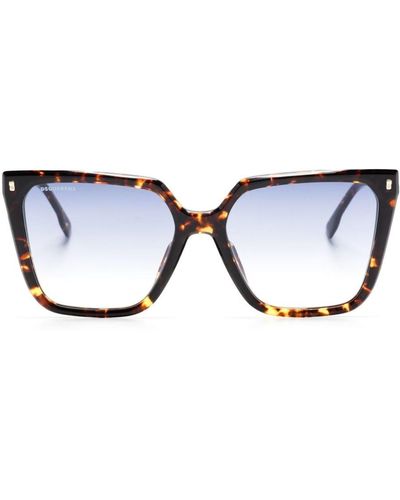 DSquared² D20135s Square-frame Sunglasses - Brown